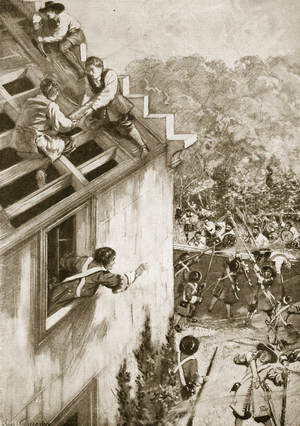 The assault of Dunkeld, August 21st 1689 (litho)