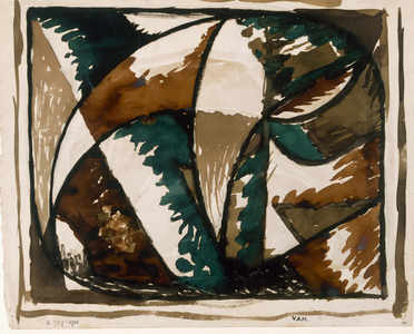 Stalking Bear, design for rug, c.1915-16 (ink on paper)