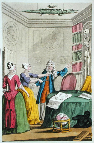 Nan Holland and Tristram Savage rob Dr. Trotter at Moorfields, illustration from 'Lives and Adventures of the Most Celebrated Highwaymen and Street Robbers...' published 1822 (colour litho)
