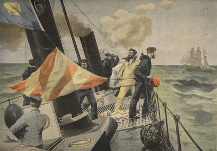The Spanish American War, illustration from 'Le Petit Journal: Supplement illustre', 1898