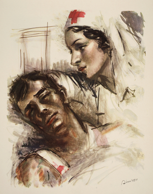 Delirium, 1936 (colour litho)