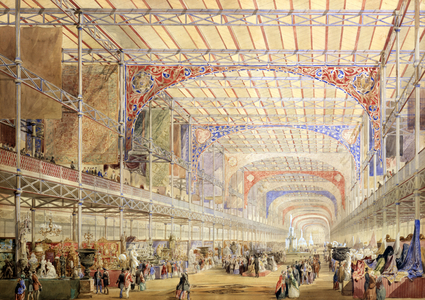 Design by Owen Jones for the Decoration of the Great Exhibition Building, 1851 (watercolour)