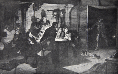 'Wreck in the Offing!', an illustration from Harper's Weekly, 1878 (litho)
