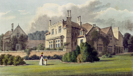 Endsleigh, from Ackermann's 'Repository of Arts', 1823 (coloured litho)
