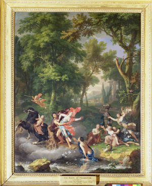 The Rape of Proserpine (oil on panel)