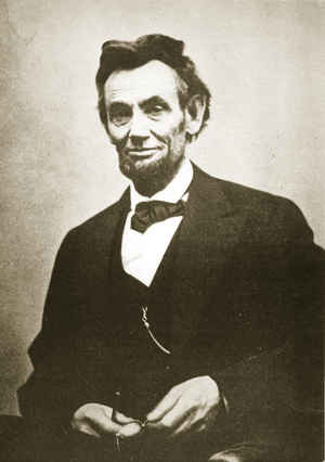 Abraham Lincoln, 1865 (b/w photo)
