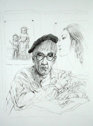 Self Portrait, from 'La Riviere Enchantee', published 1951 (etching)