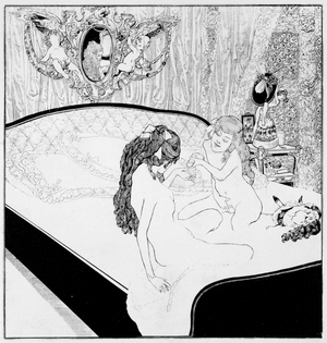 Lesbian scene, plate 16 from 'La Grenouillere' 1912 (engraving)
