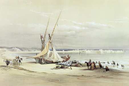 Tsur, ancient Tyre, April 27th 1839, plate 69 from Volume II of 'The Holy Land', engraved by Louis Haghe (1806-85) pub. 1843 (litho)