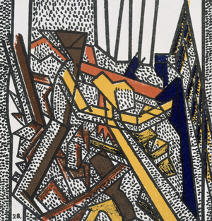 Design for a ballet, (w/c & ink on paper)