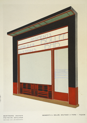 Segments A Bollee, Bertrand, Boutiques, Henry Delacroix, Editions S De Bonadona, Paris, Late 1920s, Pochoir Print