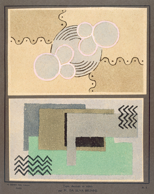 Carpet design, plate 3 from 'Modernes Tapis' by Maurice Matet, 1930 (colour litho)