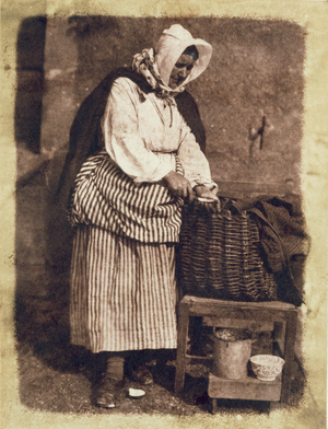 Oyster Woman, 1843-47 (salt paper print from calotype negative) (see also 224278, 224280)