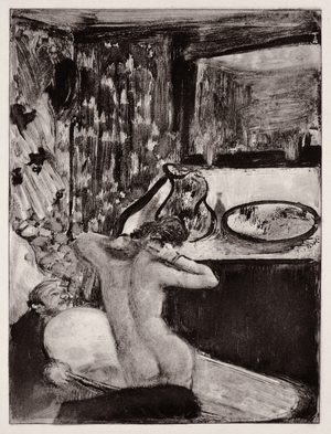 Illustration from 'La Maison Tellier' by Guy de Maupassant (1850-93) engraved by Maurice Potin, 1933 (engraving)