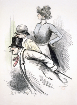 Ladies of Pleasure, c.1890 (colour litho)