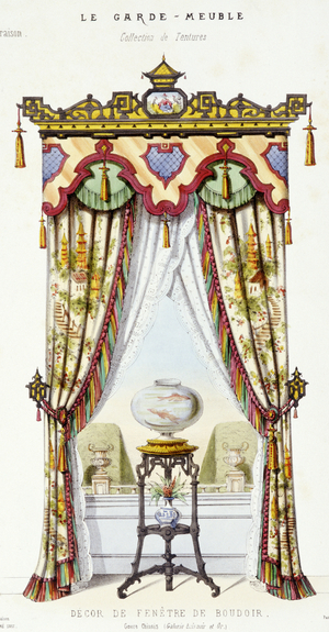 Decor de Fenetre de Boudoir, from Le Garde-Meuble, lithograph
