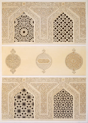 Tekih Cheik Hacen Sadaka, ie Funerary or Tomb Mosque of Sultan Hassan, Cairo, 19th century (chromolitho)