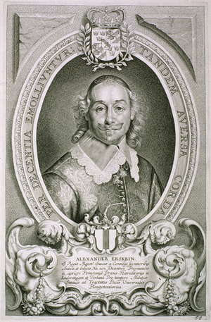 Alexander Erskein (d.1656) from 'Portraits des Hommes Illustres', engraved by Cornelis Galle, published 1706 (engraving)