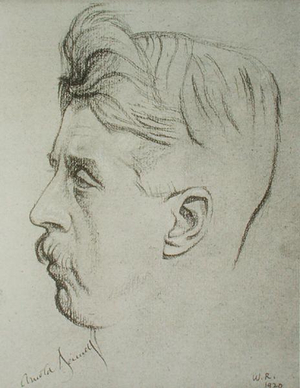 Portrait of Arnold Bennett (1867-1931), 1920 (litho)