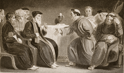 The Convocation at Oxford, illustration from David Hume's 'The History of England', pub. by R. Bowyer, London, 1812 (engraving)