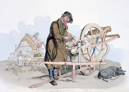 Knife Grinder, from 'Costume of Great Britain', published by William Miller, 1805 (colour litho)