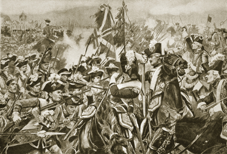 The Battle of Minden, August 1st 1759 (litho)