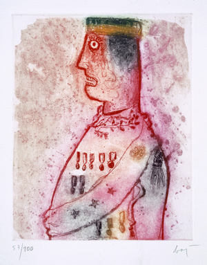 Illustration from 'Ladies and Generals', 1964 (colour litho)