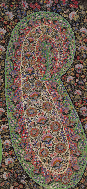 Fabric Design for Paisley Shawls, c.1871 (gouache on paper)