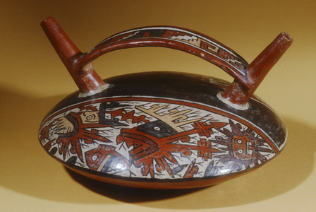 Vessel with handle, c.550-700 AD (ceramic)