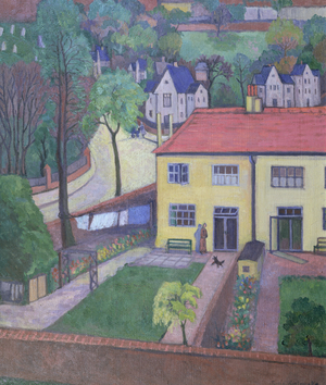 Back Gardens, before 1936 (oil on canvas)