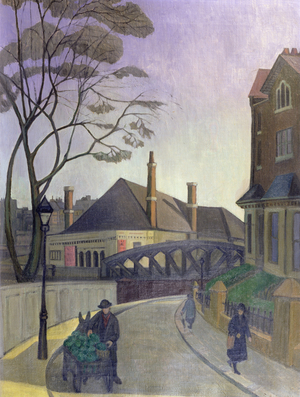 At Chalk Farm, c.1922 (oil on canvas)