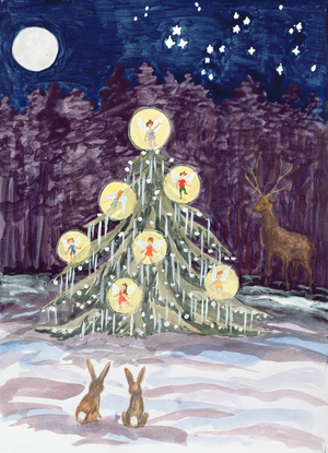 Fairy Christmas Tree (watercolour on paper)