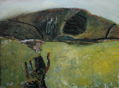 Long Man of Wilmington (w/c on paper)