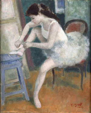 Ballet Dancer (oil on canvas)