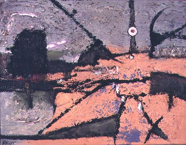 Chernobyl Series: The Landscape at Peace, 1987 (oil on board)
