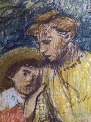 Madame Alexis Rouart and her children (detail) (ca. 1905). Edgar Degas (1834-1917). Pastel and charcoal on tracing paper sticks in full on cardboard. Musee des Beaux-Arts de la Ville de Paris, Petite Palais.