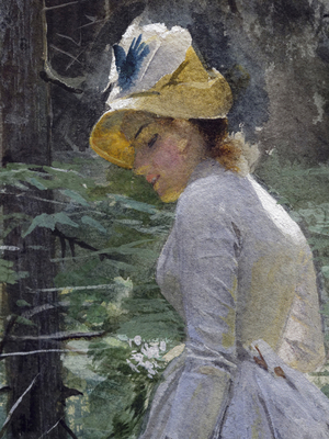The Bush of Spines - detail (1886, watercolor on paper).