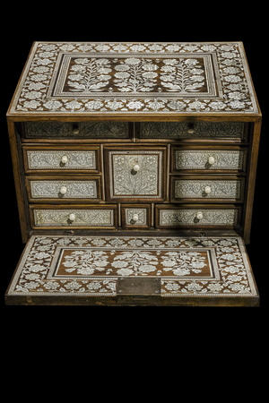 Box. Northwest India, circa 1650-1700. Wood, ivory. Musee du Louvre