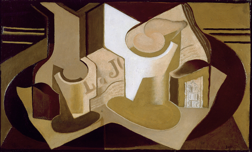 Still Life with Newspaper, 1921 (oil on canvas)