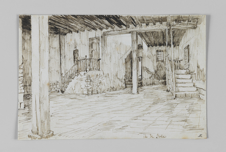In the Island of Rhoda, Cairo, illustration from 'The Life of Our Lord Jesus Christ' (pen & ink on paper)