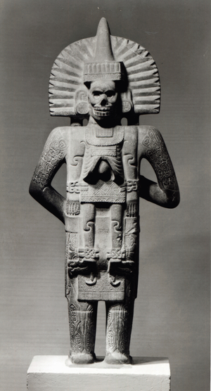 Life-Death Figure, from Veracruz, Mexico, 900-1250 (stone) (b/w photo) (see 180900)