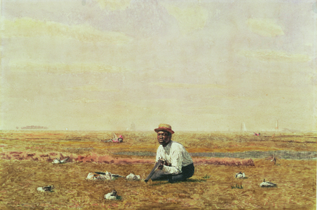 Whistling for Plover, 1874 (w/c on paper)