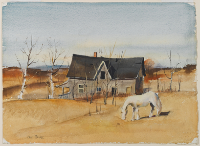 Deserted House, 1938 (w/c on paper)