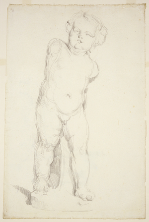 Cupid in Plaster, 1890-95 (pencil on laid paper)