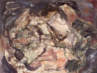 Conversation, c.1944-45 (w/c & gouache on paper)