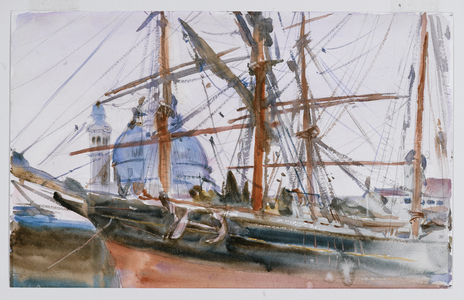 Rigging, c.1905-06 (watercolour & pencil on paper)
