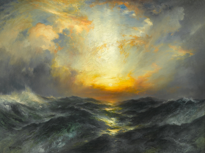 Sunset at Sea, 1906 (oil on canvas)
