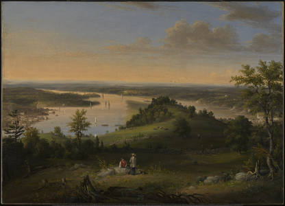 Scene on the Hudson River, 1849 (oil on canvas)