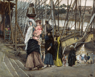 The Stay in Egypt, illustration for 'The Life of Christ', c.1886-94 (w/c & gouache on paperboard)