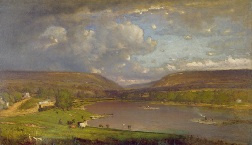 On the Delaware River, 1861-63 (oil on canvas)